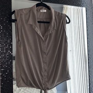 Garage Button Down Tank Top
